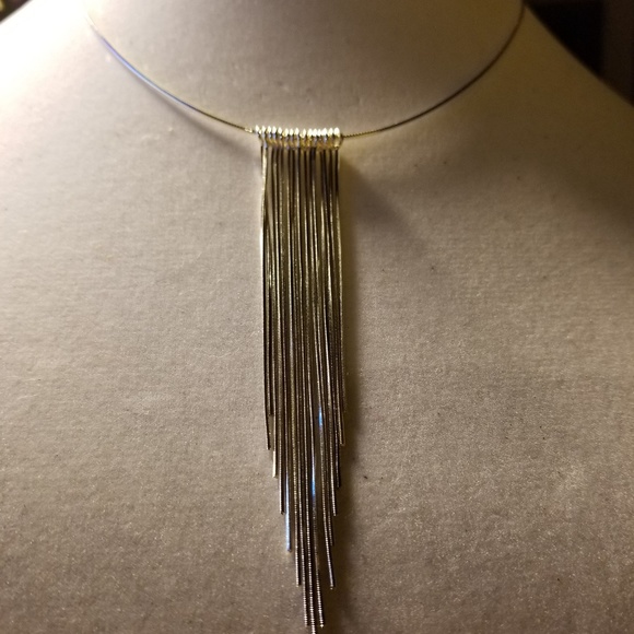 Mia Fiore Jewelry - SOLD** Sterling Silver Fringed Choker